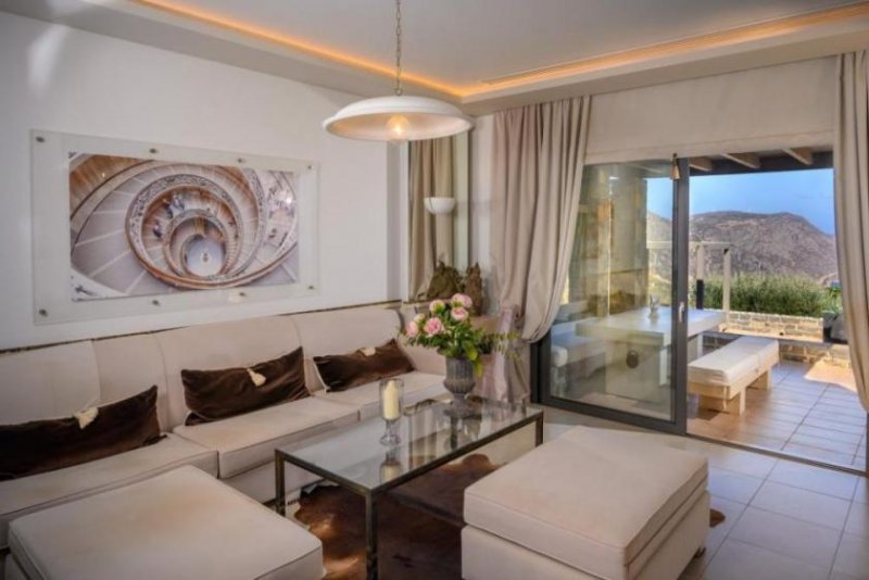 Plaka bei Elounda Kreta, Plaka Elounda: Außergewöhnlicher Villenkomplex mit Panoramablick in der Nähe von Plaka Haus kaufen